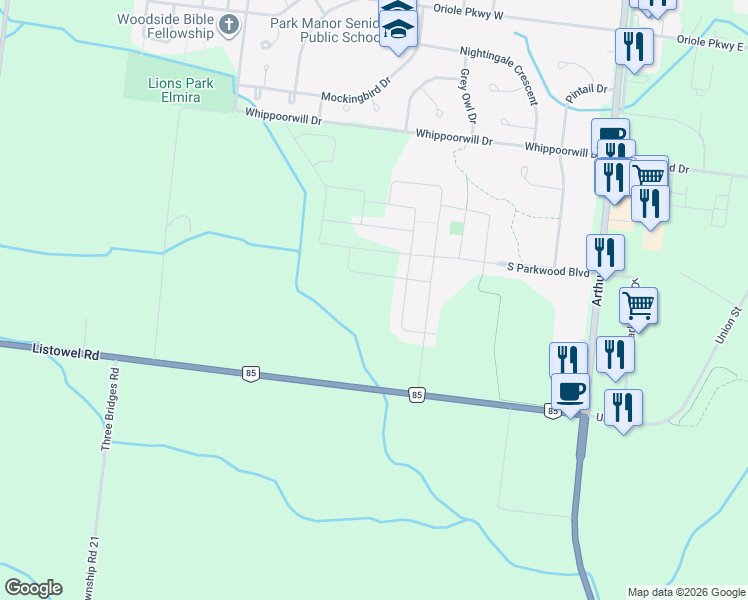 map of restaurants, bars, coffee shops, grocery stores, and more near 29 Weymouth Street in Woolwich