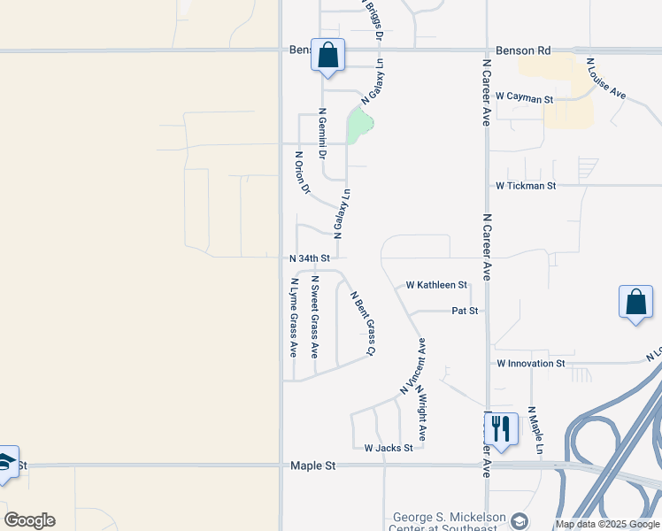 map of restaurants, bars, coffee shops, grocery stores, and more near 2912 North Sweet Grass Avenue in Sioux Falls