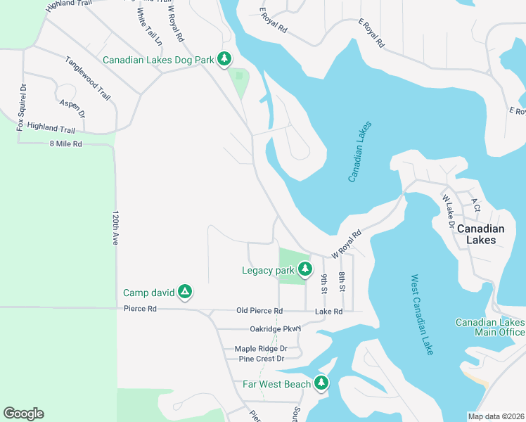 map of restaurants, bars, coffee shops, grocery stores, and more near 11562 Tanglewood Trail South in Stanwood