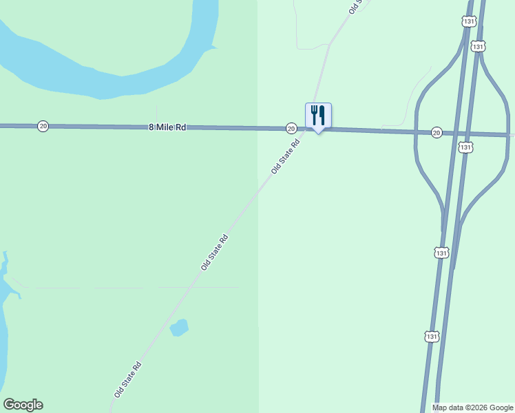 map of restaurants, bars, coffee shops, grocery stores, and more near 7600-7698 Old State Road in Stanwood