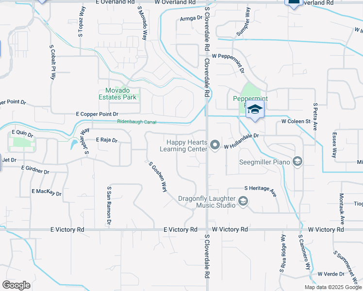 map of restaurants, bars, coffee shops, grocery stores, and more near 2622 South Mayflower Way in Boise