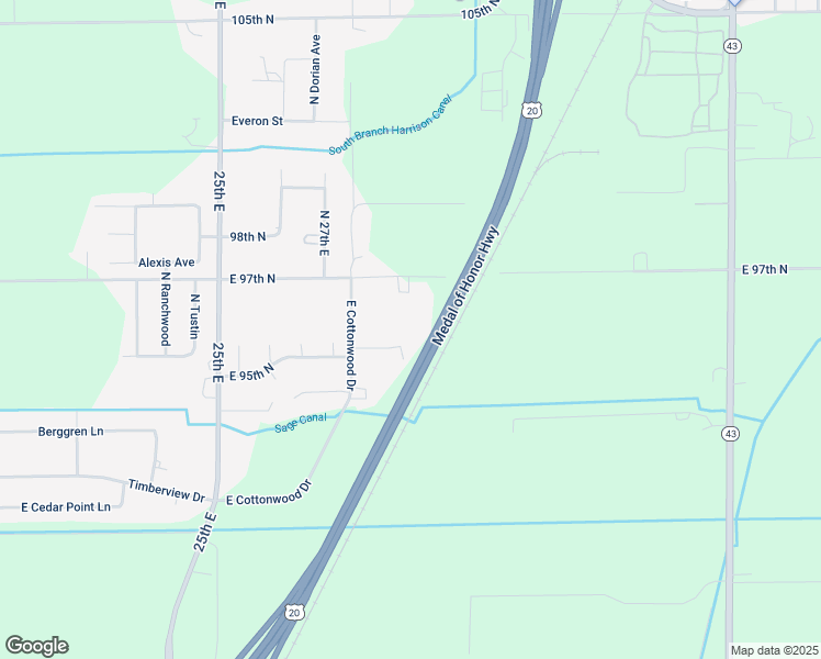 map of restaurants, bars, coffee shops, grocery stores, and more near 9478 Cottonwood Circle in Idaho Falls