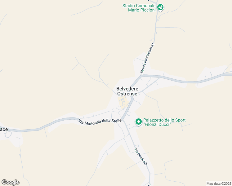 map of restaurants, bars, coffee shops, grocery stores, and more near Via Brutti Igino in Provincia di Ancona