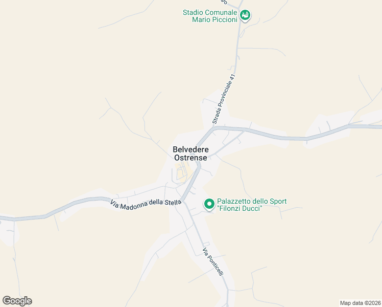 map of restaurants, bars, coffee shops, grocery stores, and more near in Belvedere Ostrense