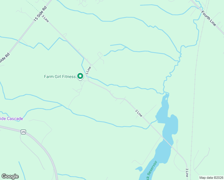 map of restaurants, bars, coffee shops, grocery stores, and more near 10621 3 Line in Milton