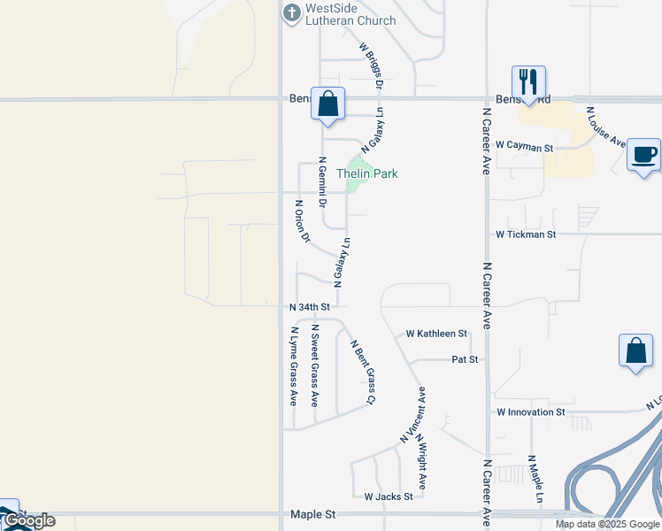 map of restaurants, bars, coffee shops, grocery stores, and more near 5005-5009 West 35th Street North in Sioux Falls