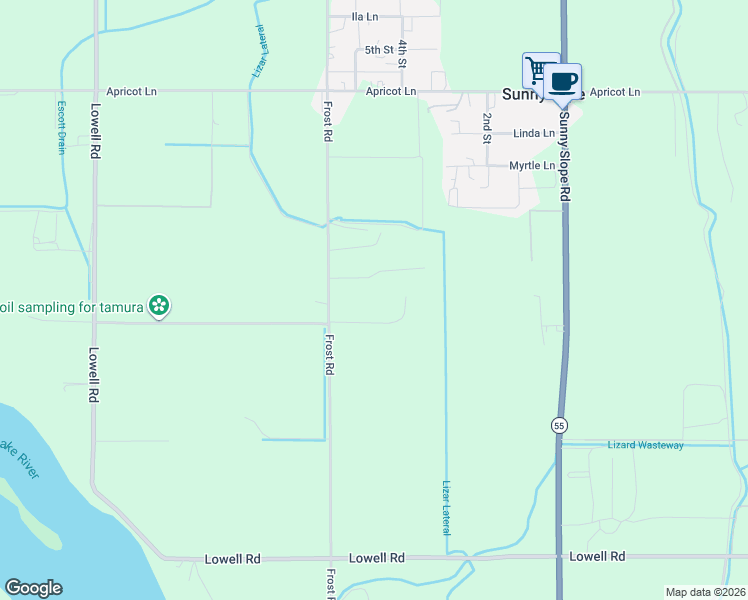 map of restaurants, bars, coffee shops, grocery stores, and more near 14510 Frost Road in Caldwell