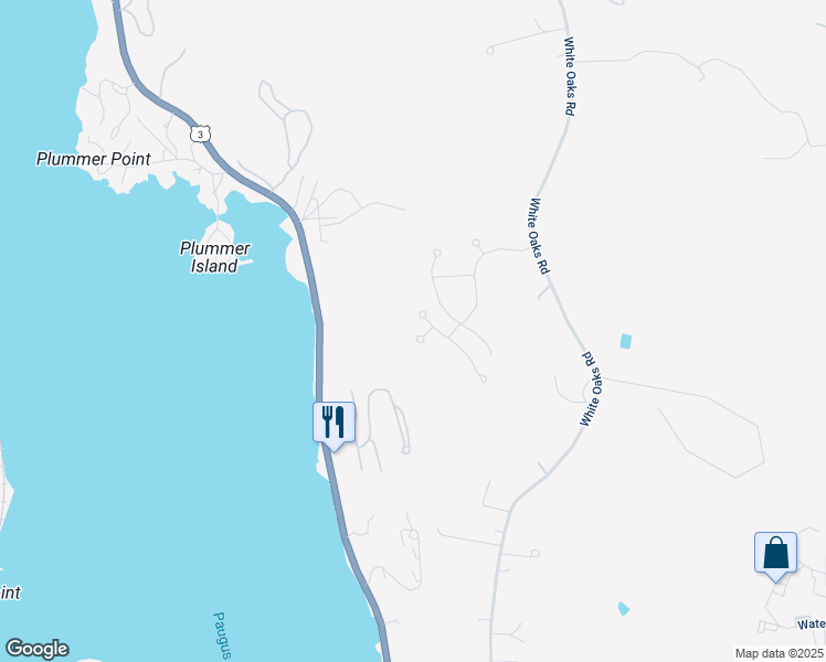 map of restaurants, bars, coffee shops, grocery stores, and more near 15 Lido Lane in Laconia