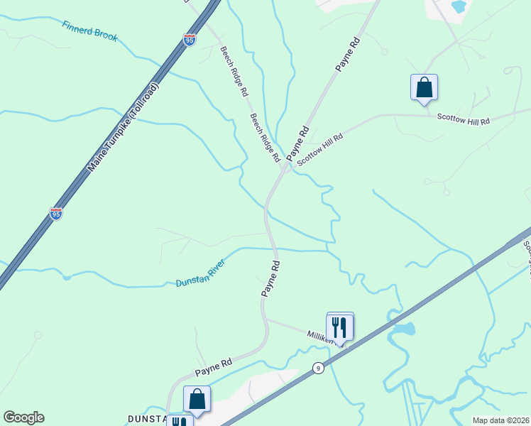 map of restaurants, bars, coffee shops, grocery stores, and more near 111 Payne Road in Scarborough