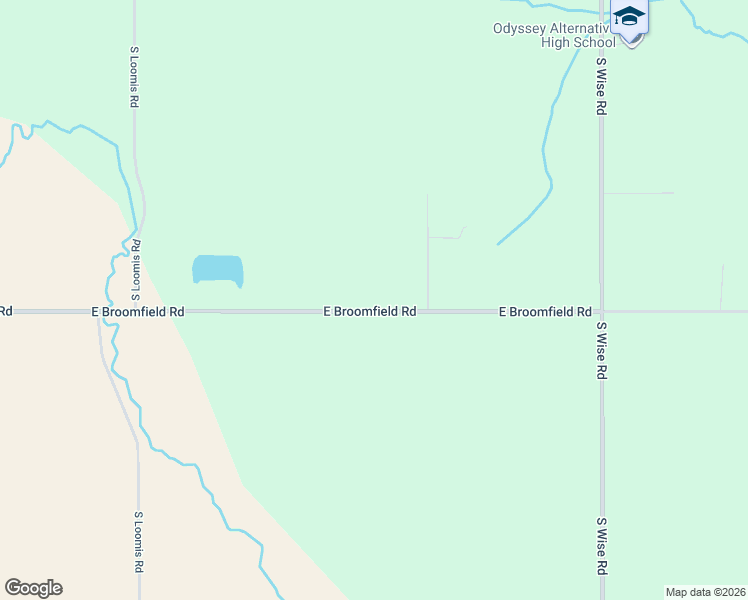 map of restaurants, bars, coffee shops, grocery stores, and more near 9511 East Broomfield Road in Mount Pleasant