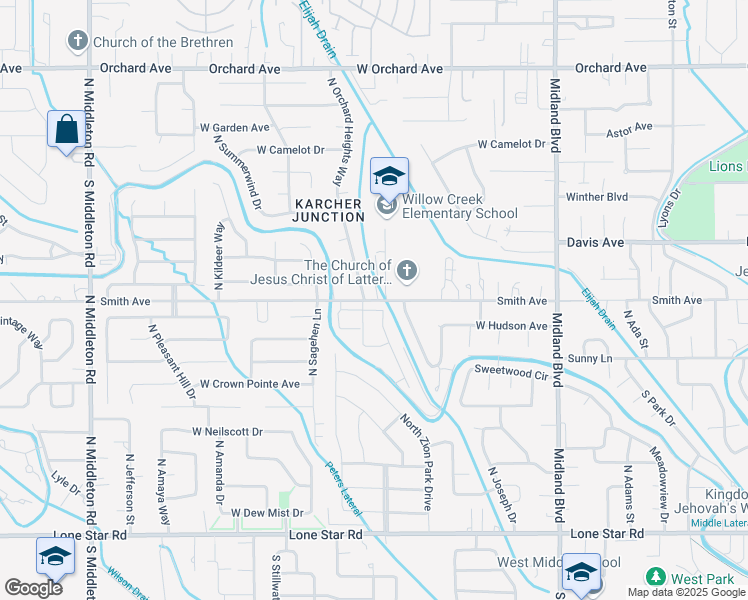 map of restaurants, bars, coffee shops, grocery stores, and more near 1563 Smith Avenue in Nampa