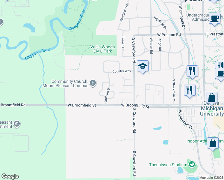 map of restaurants, bars, coffee shops, grocery stores, and more near 320 Cherrywood Lane in Mount Pleasant