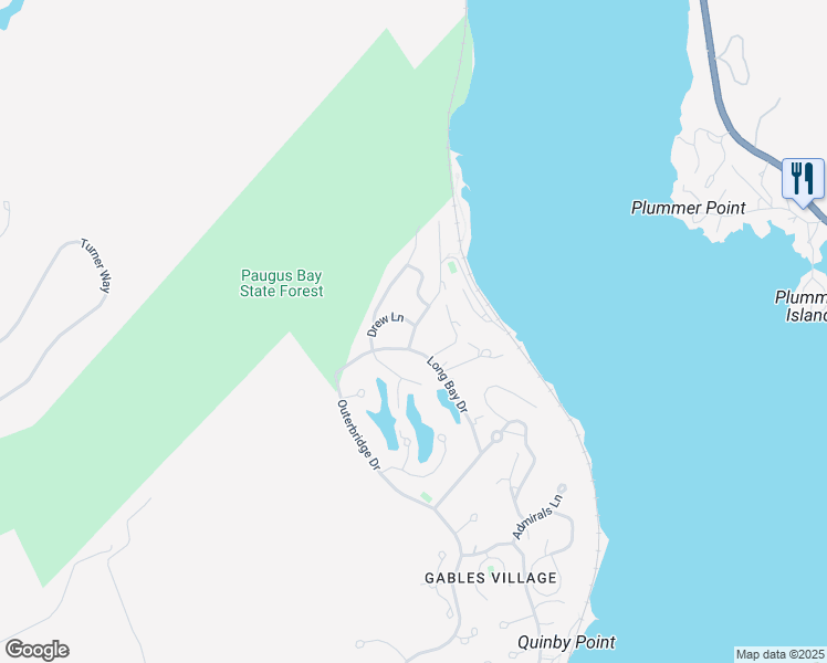 map of restaurants, bars, coffee shops, grocery stores, and more near 15 Cow Path Lane in Laconia