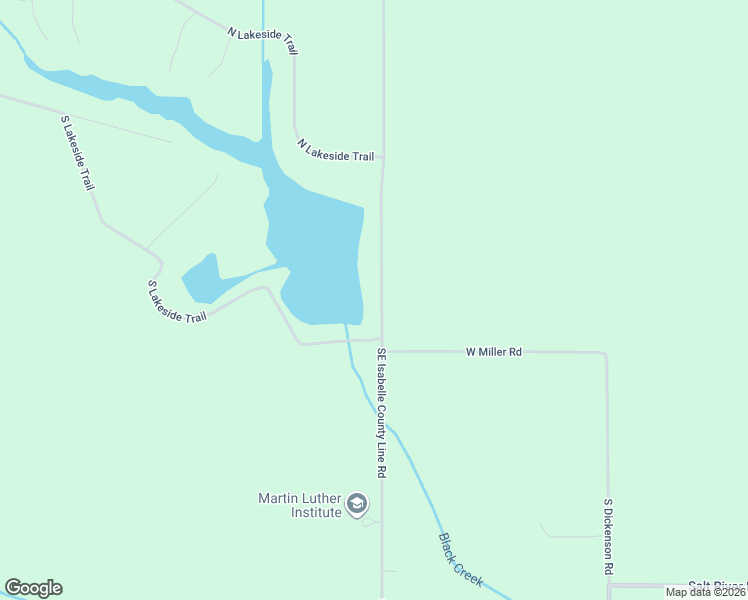 map of restaurants, bars, coffee shops, grocery stores, and more near 3874 Southeast Isabelle County Line Road in Shepherd
