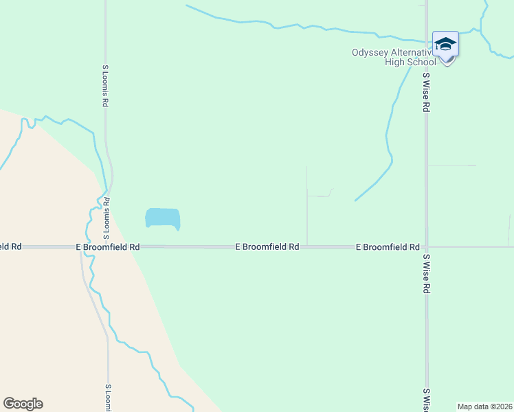 map of restaurants, bars, coffee shops, grocery stores, and more near 9511 East Broomfield Road in Mount Pleasant