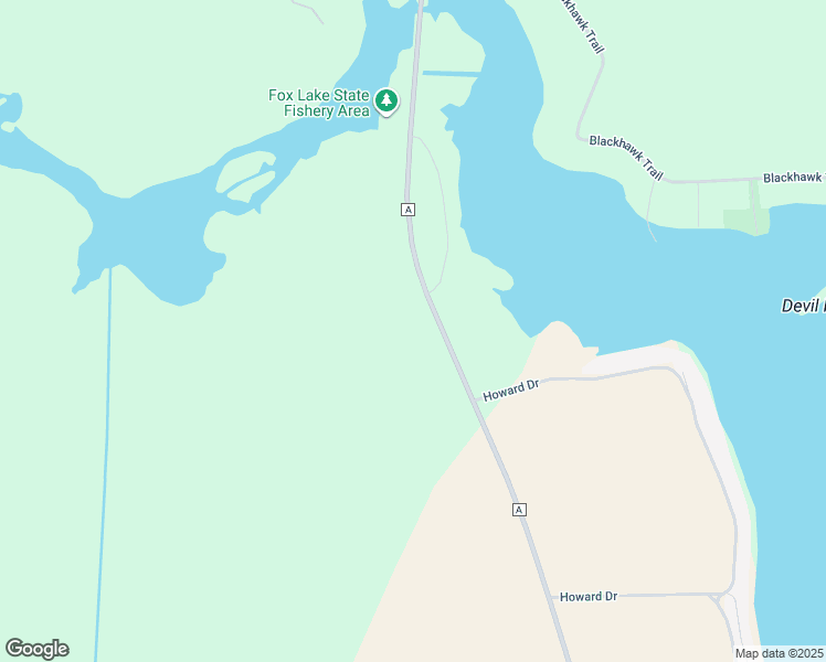 map of restaurants, bars, coffee shops, grocery stores, and more near N10773 County Road A in Fox Lake