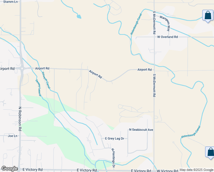 map of restaurants, bars, coffee shops, grocery stores, and more near 7315 Airport Road in Nampa