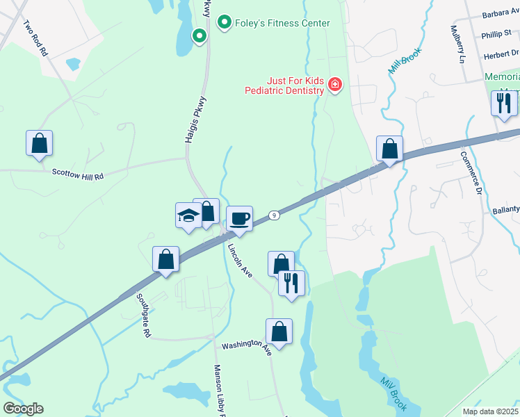 map of restaurants, bars, coffee shops, grocery stores, and more near 383 U.S. 1 in Scarborough