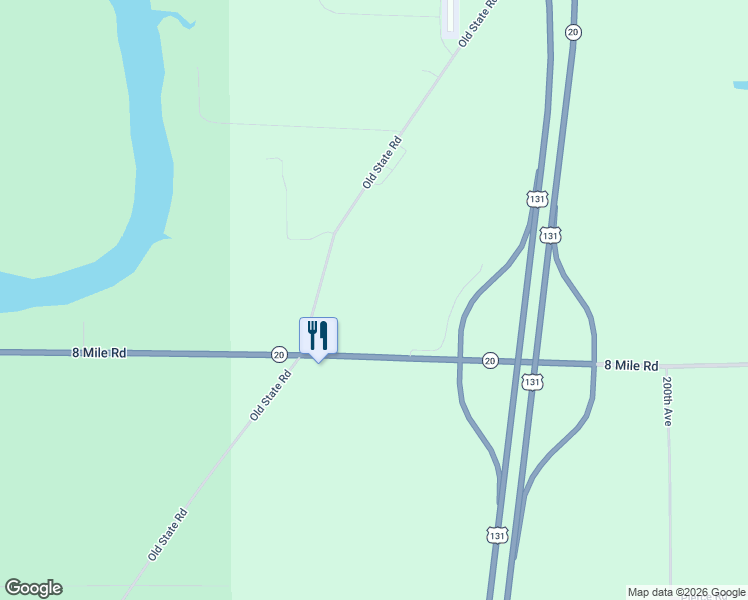 map of restaurants, bars, coffee shops, grocery stores, and more near 8214 Old State Road in Stanwood