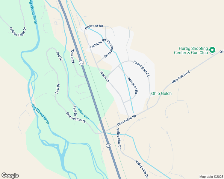 map of restaurants, bars, coffee shops, grocery stores, and more near 213 Shaun Lane in Hailey