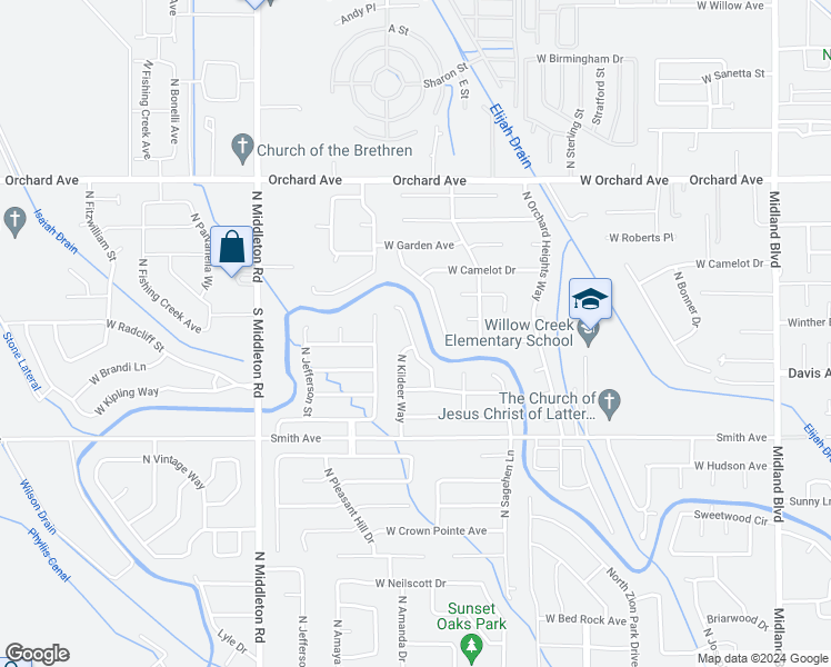 map of restaurants, bars, coffee shops, grocery stores, and more near 204 North Turtle Dove Way in Nampa