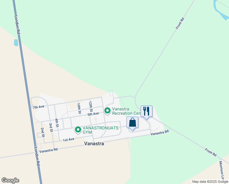 map of restaurants, bars, coffee shops, grocery stores, and more near 49 Saint Charles Square in Clinton
