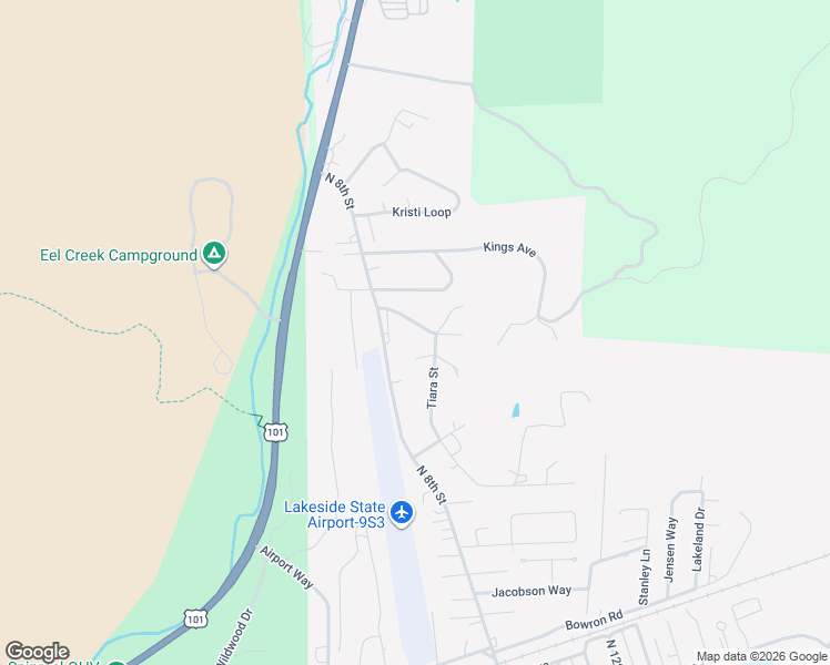 map of restaurants, bars, coffee shops, grocery stores, and more near 545 Queens Avenue in Lakeside