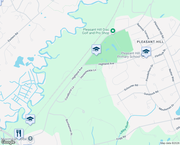 map of restaurants, bars, coffee shops, grocery stores, and more near 9 Honeysuckle Lane in Scarborough