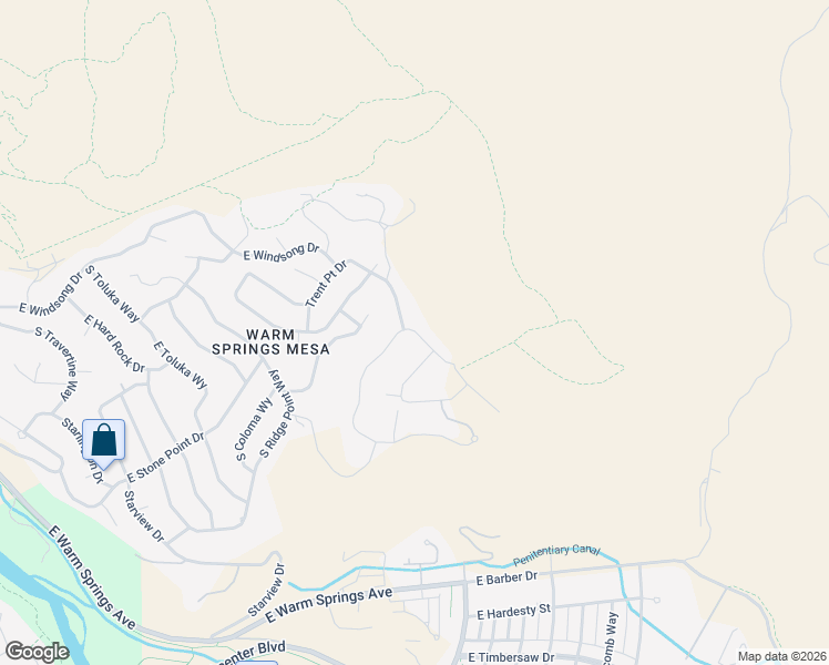 map of restaurants, bars, coffee shops, grocery stores, and more near Mesa Loop in Boise