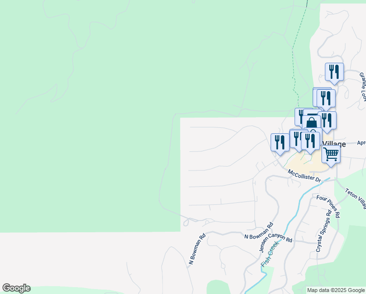 map of restaurants, bars, coffee shops, grocery stores, and more near 3855 McCollister Drive in Jackson
