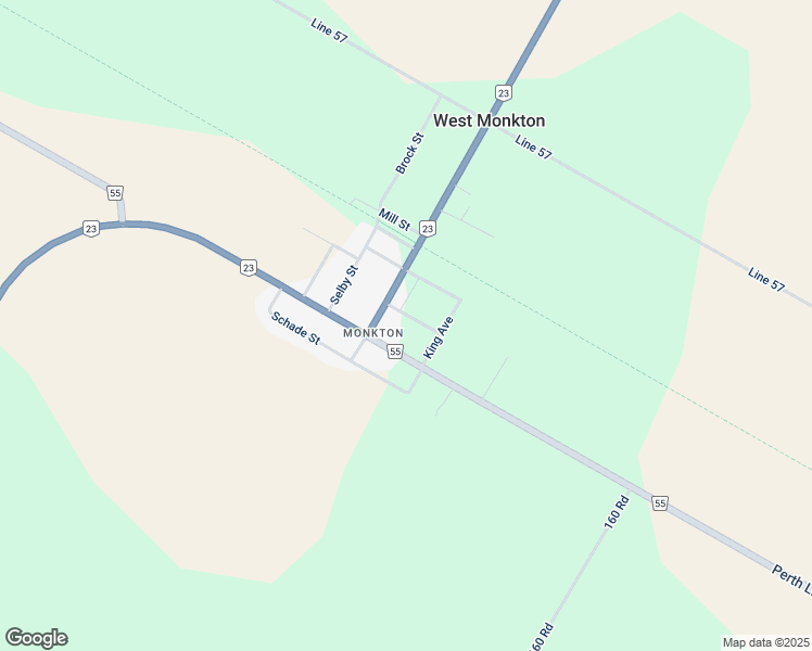map of restaurants, bars, coffee shops, grocery stores, and more near 22 Maddison Street East in Perth County
