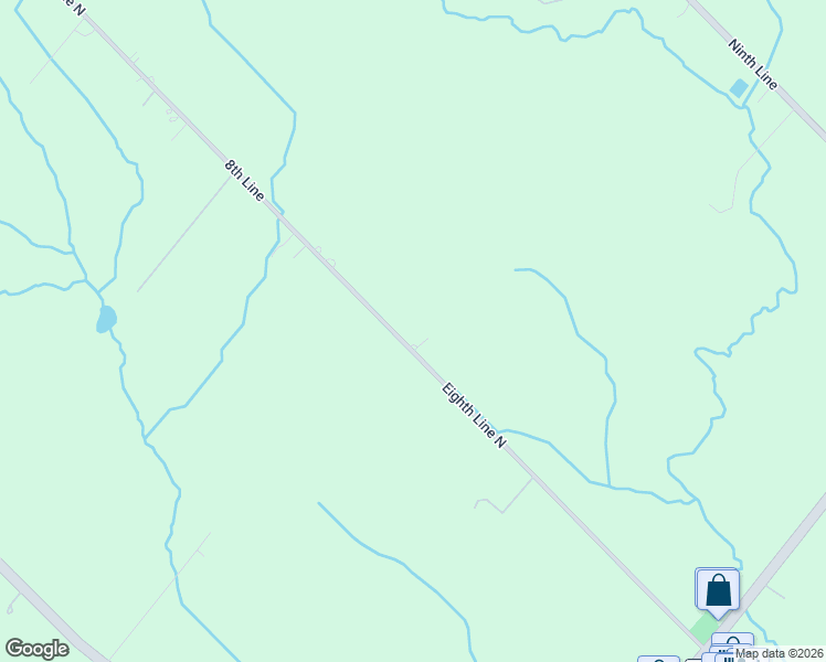 map of restaurants, bars, coffee shops, grocery stores, and more near 8449 8th Line in Halton Hills