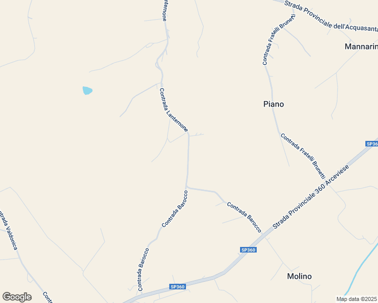 map of restaurants, bars, coffee shops, grocery stores, and more near 1 Contrada Barocco in Provincia di Ancona