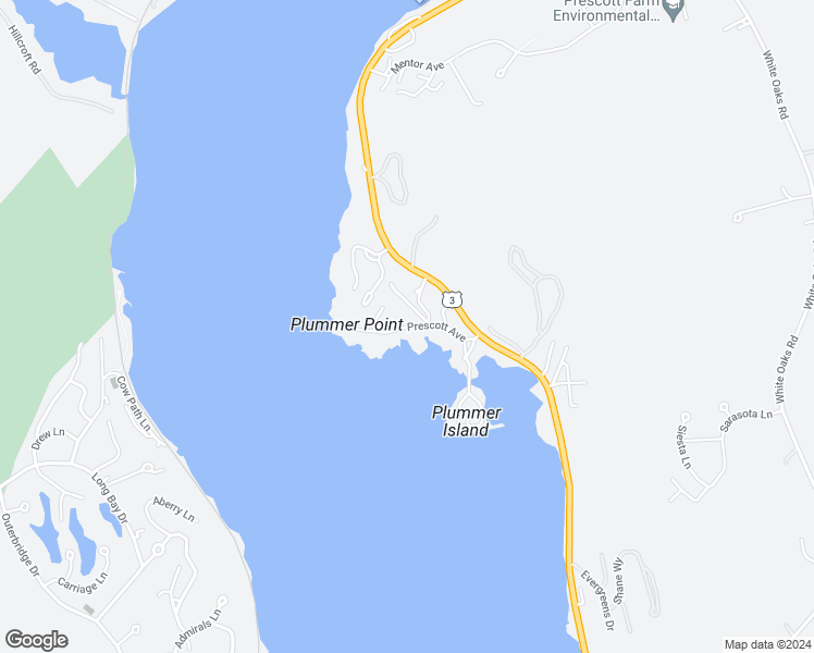 map of restaurants, bars, coffee shops, grocery stores, and more near 61 Prescott Avenue in Laconia