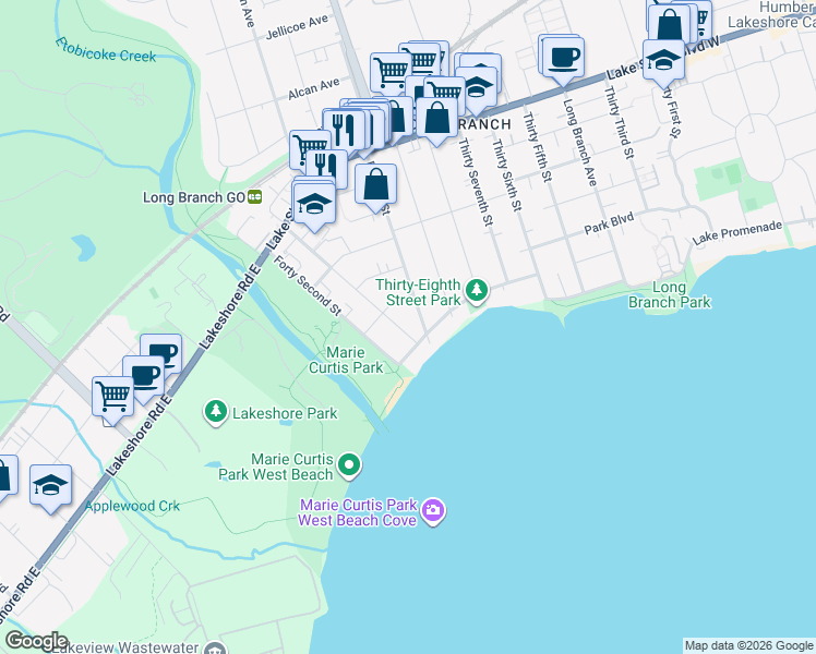 map of restaurants, bars, coffee shops, grocery stores, and more near in 