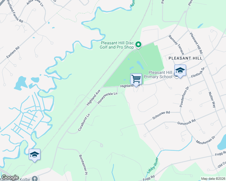 map of restaurants, bars, coffee shops, grocery stores, and more near 9 Honeysuckle Lane in Scarborough