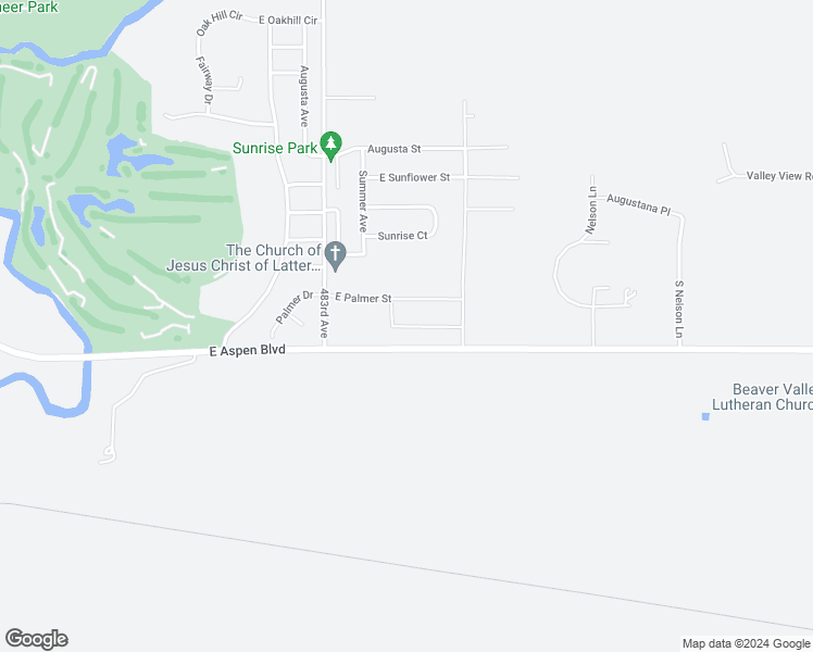 map of restaurants, bars, coffee shops, grocery stores, and more near East Palmer Street in Brandon