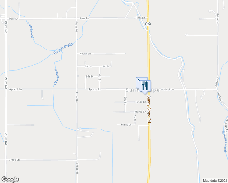 map of restaurants, bars, coffee shops, grocery stores, and more near 20245 Apricot Lane in Caldwell