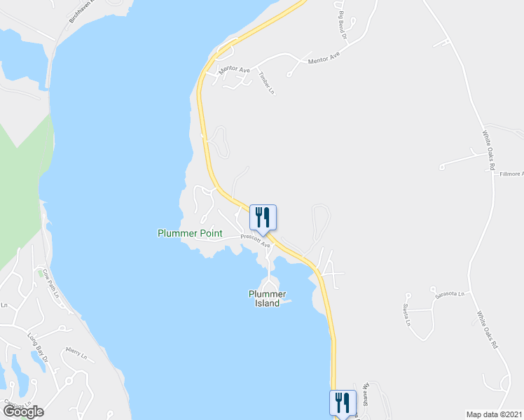 map of restaurants, bars, coffee shops, grocery stores, and more near 681 Weirs Boulevard in Laconia