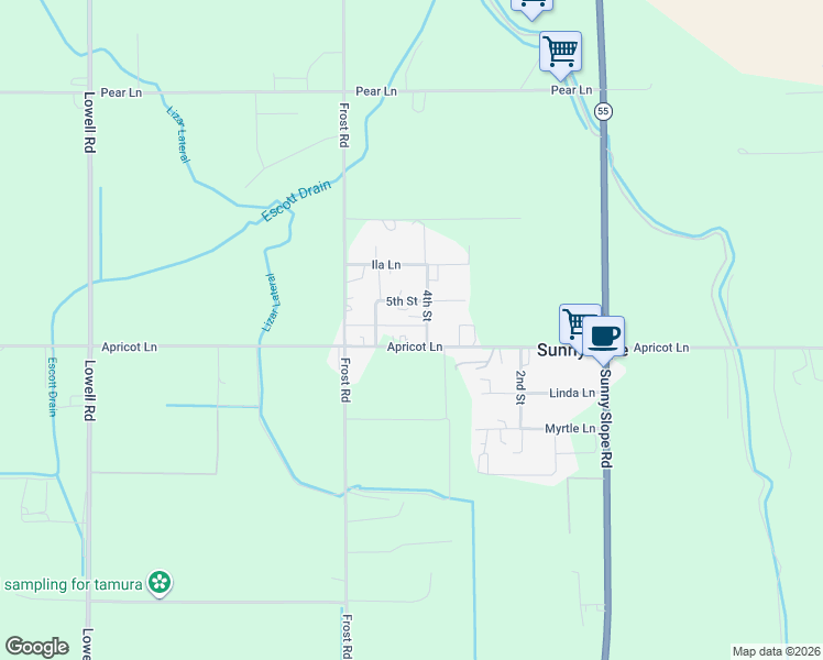 map of restaurants, bars, coffee shops, grocery stores, and more near 20408 Apricot Lane in Caldwell