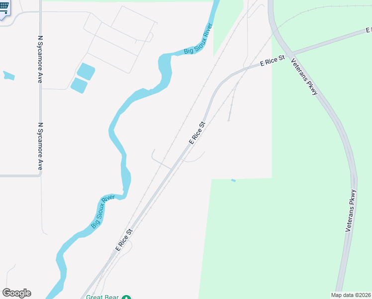map of restaurants, bars, coffee shops, grocery stores, and more near 6511 East Rice Street in Sioux Falls