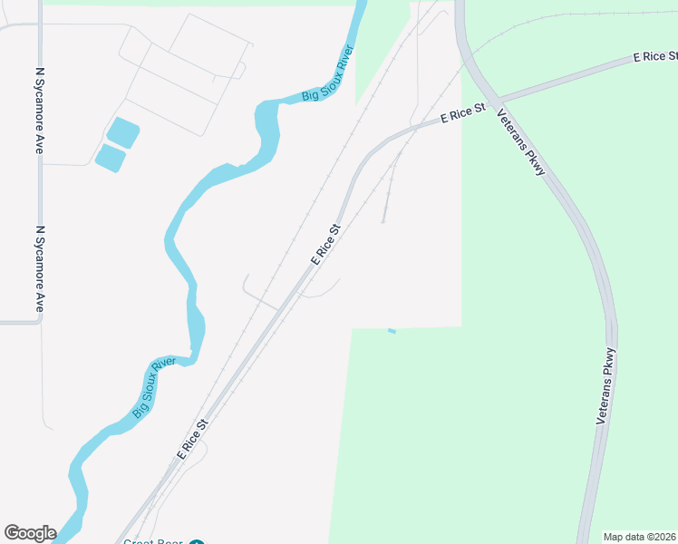 map of restaurants, bars, coffee shops, grocery stores, and more near 6511 East Rice Street in Sioux Falls