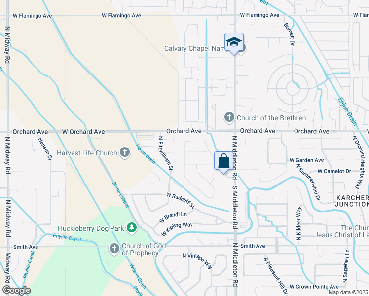 map of restaurants, bars, coffee shops, grocery stores, and more near 11258 West Cheshire Court in Nampa