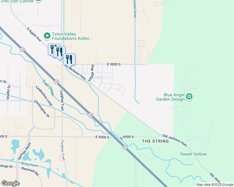 map of restaurants, bars, coffee shops, grocery stores, and more near 913-949 Old Jackson Highway in Victor