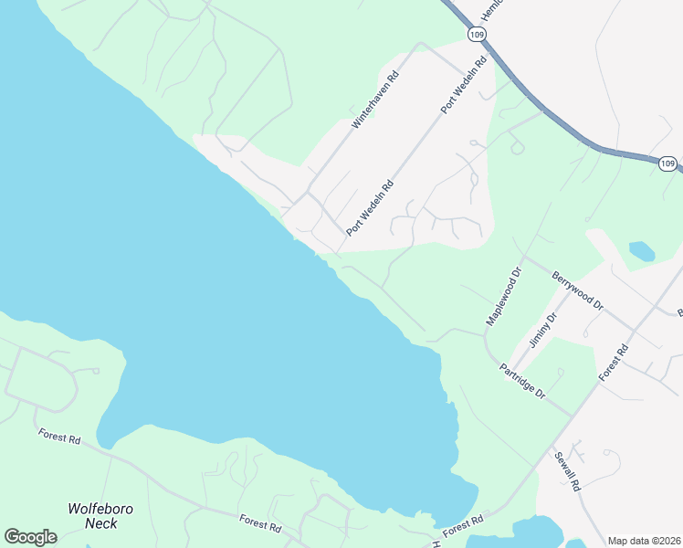 map of restaurants, bars, coffee shops, grocery stores, and more near 60 Port Wedeln Road in Wolfeboro