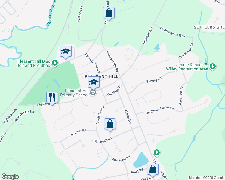 map of restaurants, bars, coffee shops, grocery stores, and more near 153 Highland Avenue in Scarborough