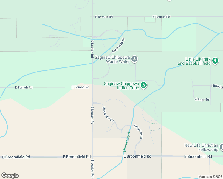 map of restaurants, bars, coffee shops, grocery stores, and more near 7001-7431 East Tomah Road in Mount Pleasant