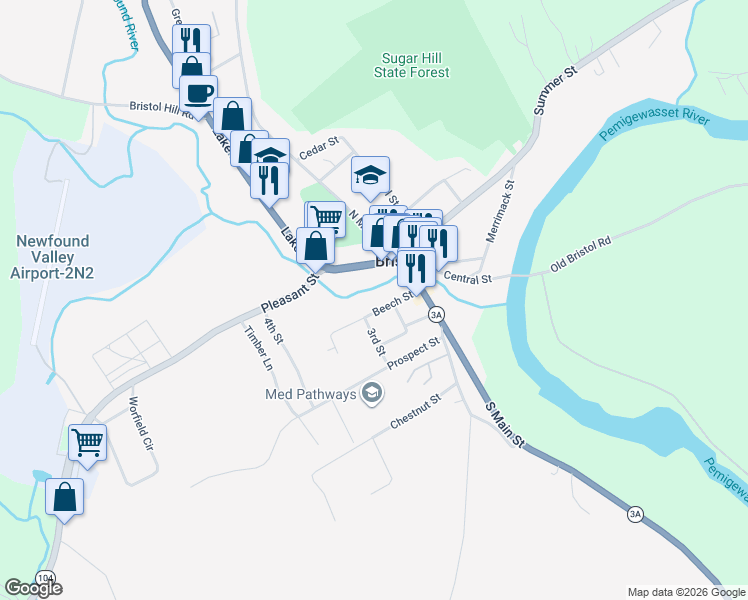 map of restaurants, bars, coffee shops, grocery stores, and more near 40 Beech Street in Bristol