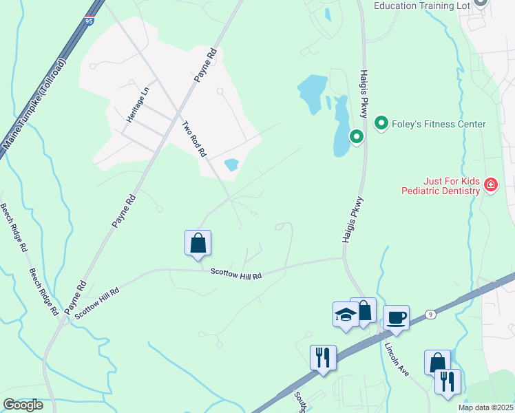 map of restaurants, bars, coffee shops, grocery stores, and more near 1 Scottow Way in Scarborough