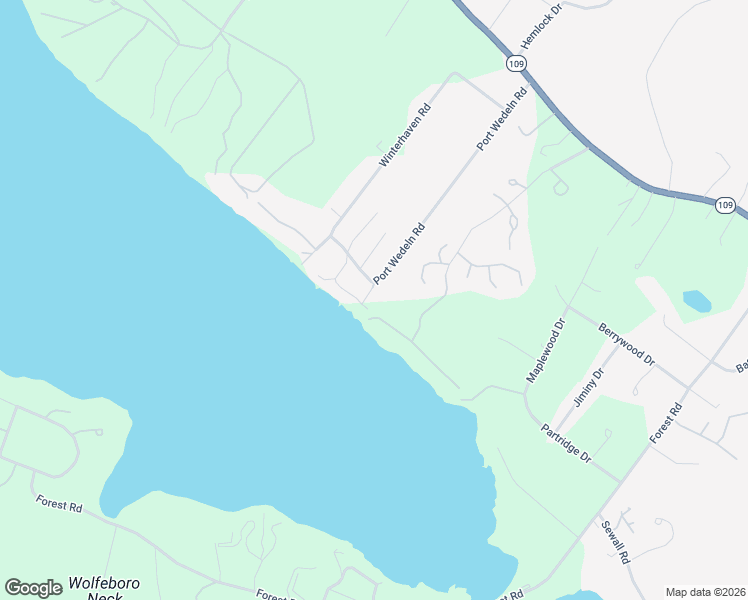 map of restaurants, bars, coffee shops, grocery stores, and more near 60 Port Wedeln Road in Wolfeboro